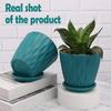 6,3-дюймовые цветочные горшки для украшения дома, горшки для комнатных растений, садовые горшки для растений, пластиковые цветочные горшки для садовых растений