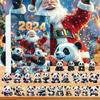 Panda Holiday Countdown Calendar Featuring 24 Acrylic Backpack Charms For Christmas Celebration