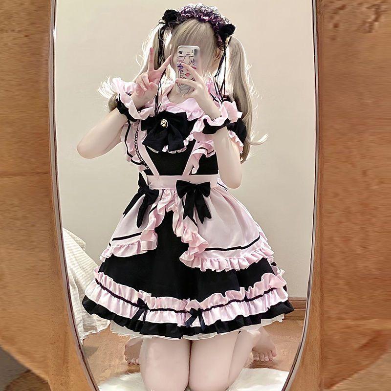 COS Maid Loita, милое женское платье, женский костюм Лолиты для косплея