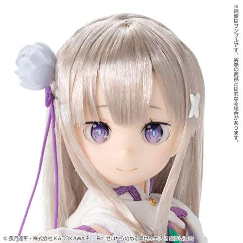 Azone International Масштаб 1/6 Серия персонажей Pureneemo 143 "Re:ZERO -Начало жизни в другом мире-" Эмилия, примерно 26 см в высоту, мягкий винил