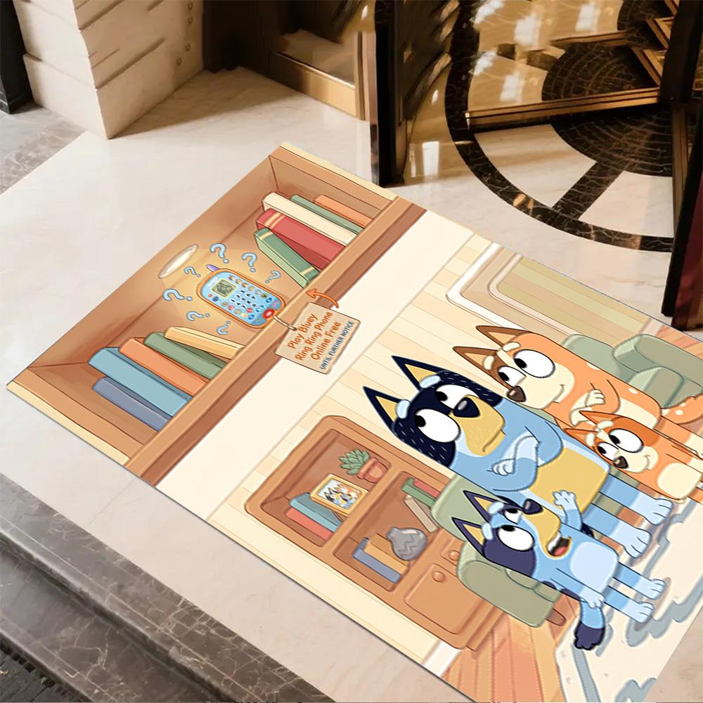 Dogs Refrigerator Adventure Area Rug Design for Game Room Outdoor Bedrooms Dormitory Anti-slip Rug Decorate Offices