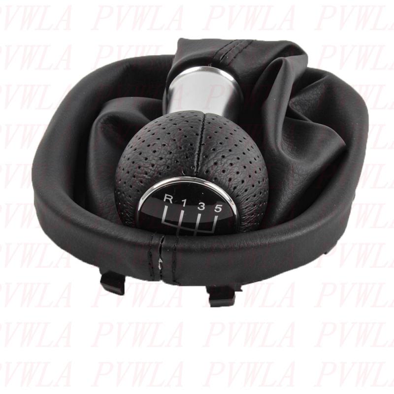 Для VW Caddy Touran 2003 2004 2005 2006 2007 2008 2009 2010 2011 2012 2013 2014 2015 6-ступенчатая ручка переключения передач + чехол из ПУ кожи