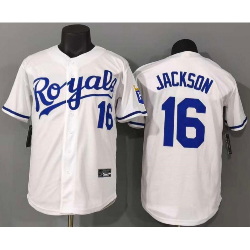 Custom Embroidered Baseball Jersey Royal Blue Team 16 Jackson White Uniform Men Women Unisex Sportswear