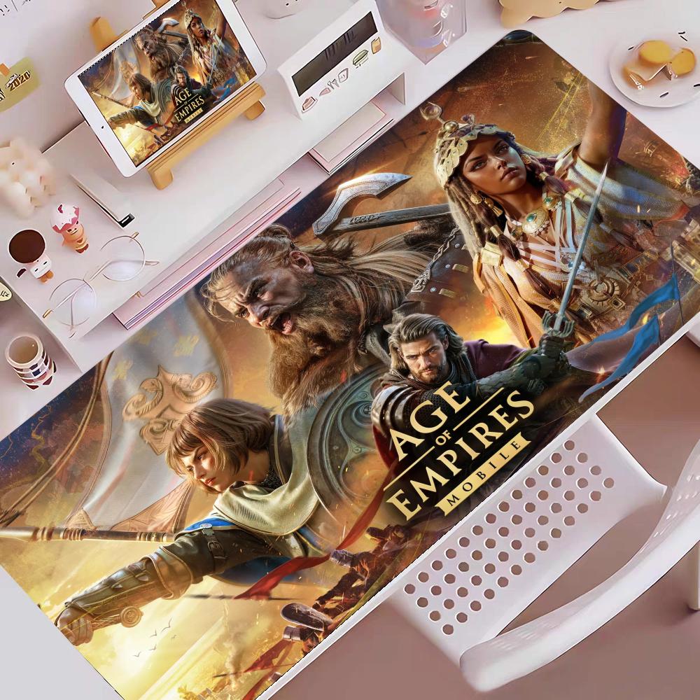 Age Of Empires Gaming Mouse Pad E-sports Gaming Mouse Pad Oversized Personalized Desk Pad Keyboard Mouse Pad Non-Slip Desk Mat
