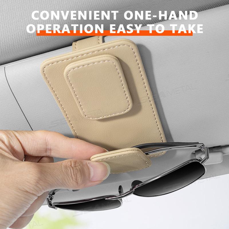 SEAMETAL Автомобильный держатель для очков, магнитный держатель для карт на солнцезащитный козырек автомобиля, многофункциональная пластина для солнцезащитного козырька автомобиля, держатель для солнцезащитных очков, футляр для очков