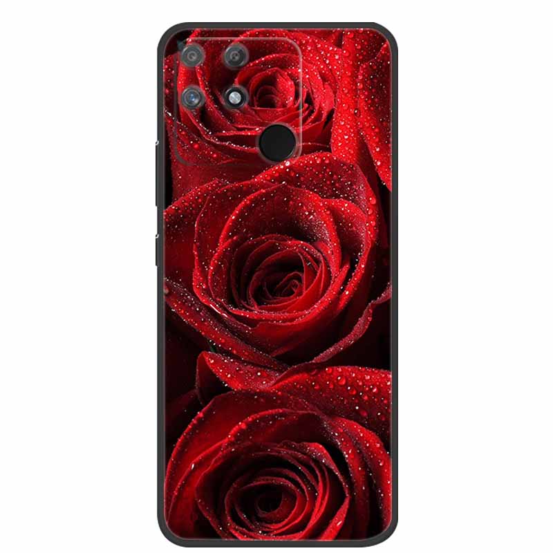 For Redmi 10C Case Redmi10C Black Soft Silicone Phone Case For Xiaomi Redmi 10C Back Cover Case Redmi 10 C Power Funda POCO C40