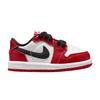 Кроссовки Air 1 Retro Low OG PS Chicago 2025 Детские Красные Varsity-Red Черные HQ6996-600