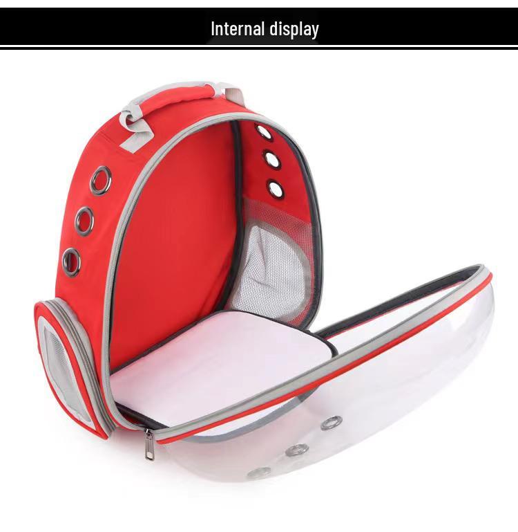 Портативный прозрачный рюкзак для кошек - Дышащая космическая капсула для питомцев в дороге