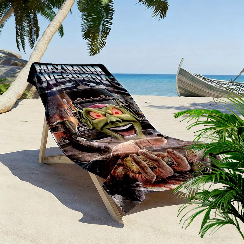 Severe speeding 2D Flat Print Beach Towel, Large Soft Quick Dry Towel for Beach Camping SwimmingZSTJ0915418