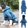 Dog Raincoat Reflective Waterproof Pet Clothes Rain Coat Small Medium Dogs Jumpsuit Raincoat Dogs Overalls  Polyester Casual Professional Assault Suit