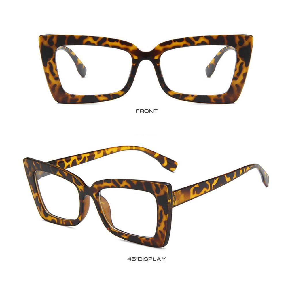 Women Anti Blue Light Clear Glasses Unisex Square Frame Vintage Cat Eye Glasses Transparent Computer Goggles Office Eyeglasses