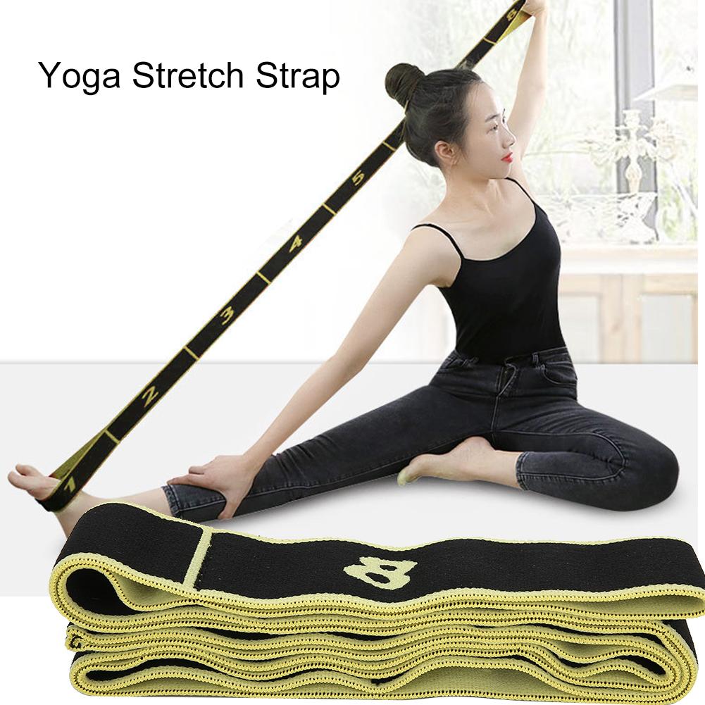 Ремень для йоги Stretch Sport Fitness Indoor Yoga Strength Training Resistance BeltYellow