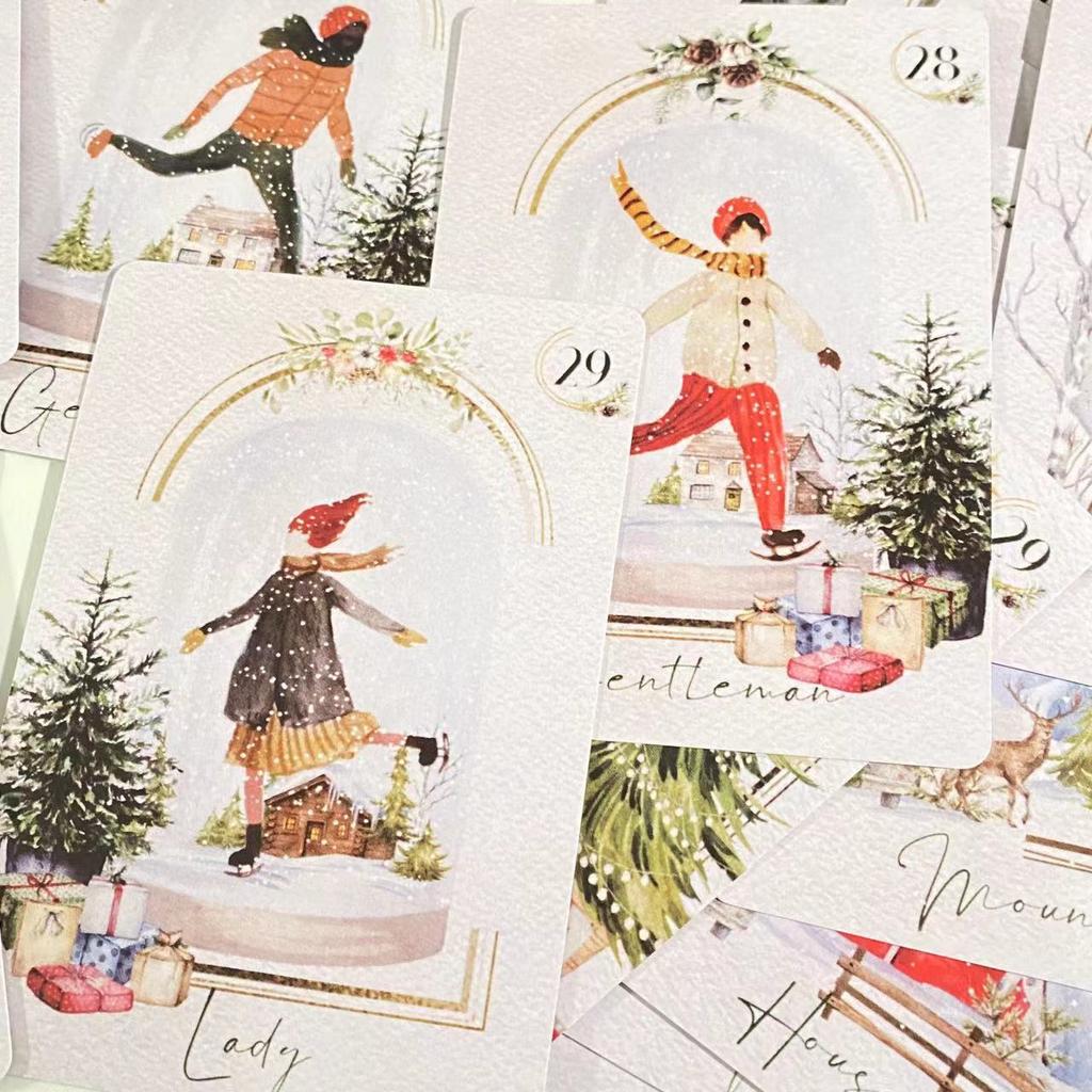 10*7.5cm Simply Christmas Lenormand 36 Pcs Cards
