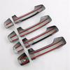 A03E-For Mitsubishi Triton / L200 2024 Carbon Fiber Car Door Handle Cover Trim Exterior Accessories