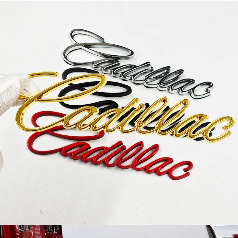 For Cadillac Logo Escalade CT5 CT6 XT5 XT6 DTS SLS XLR ATS SRX Tiburon Car Side Fender Rear Letter Sticker Styling Accessories