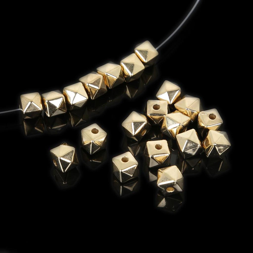 100-500Pcs Acrylic CCB Faceted Geometry Seed Spacer Beads for Jewelry Making DIY Bracelet Necklaces