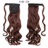 XINRAN Long Ponytail Synthetic Hairpiece Wrap On Clip Hair Extensions Ombre Brown Ponytail  Blonde Hair