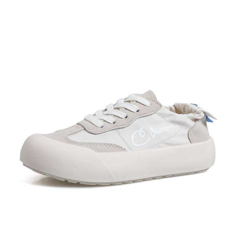 Весенне-летние новые студенческие женские туфли, маленькие белые туфли, дышащие повседневные кеды, универсальные модные одинарные туфли