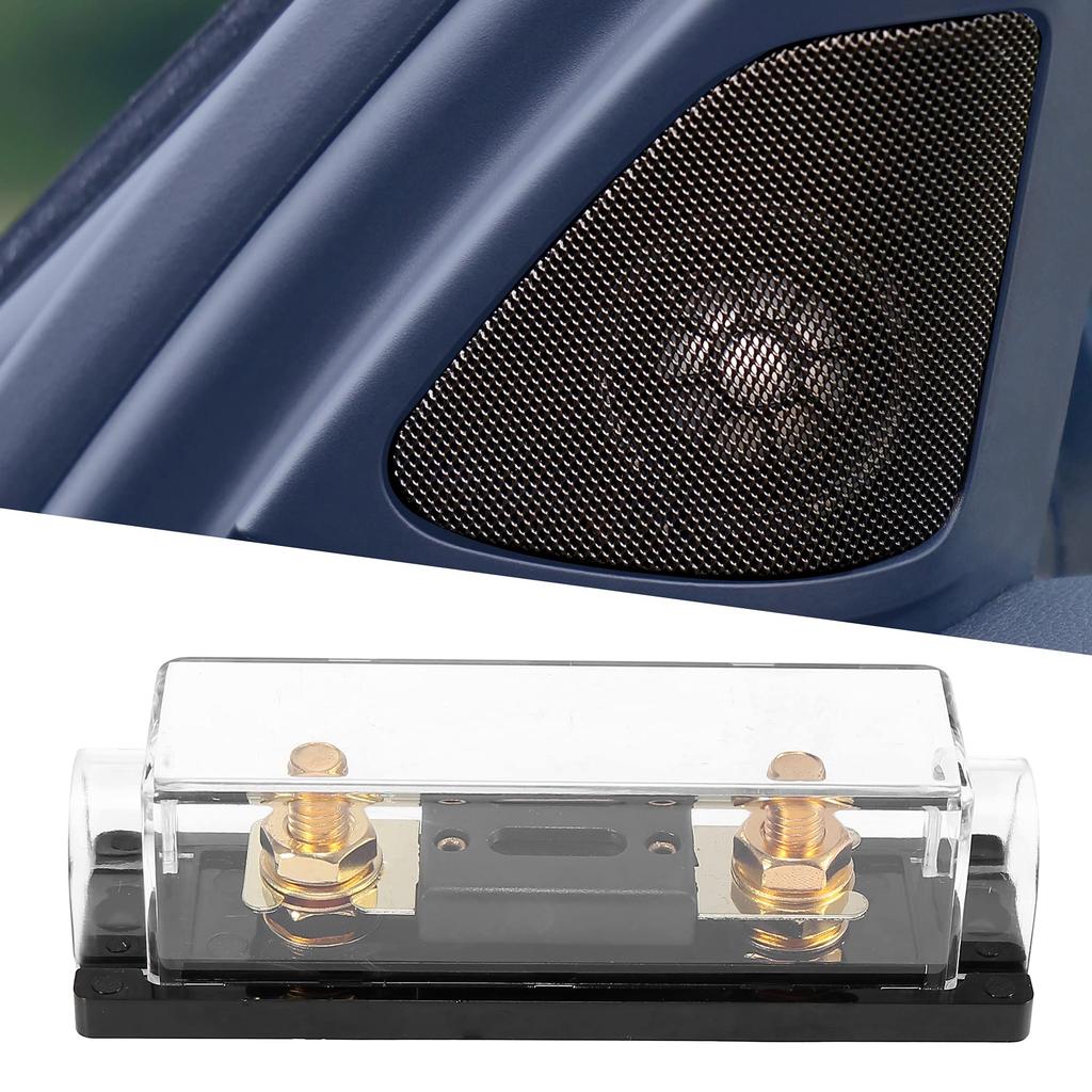 X AUTOHAUX Fuse Holder Fuse Tube Black ANL Fuse Inline Holder for Car Audio Video Stereo 150A