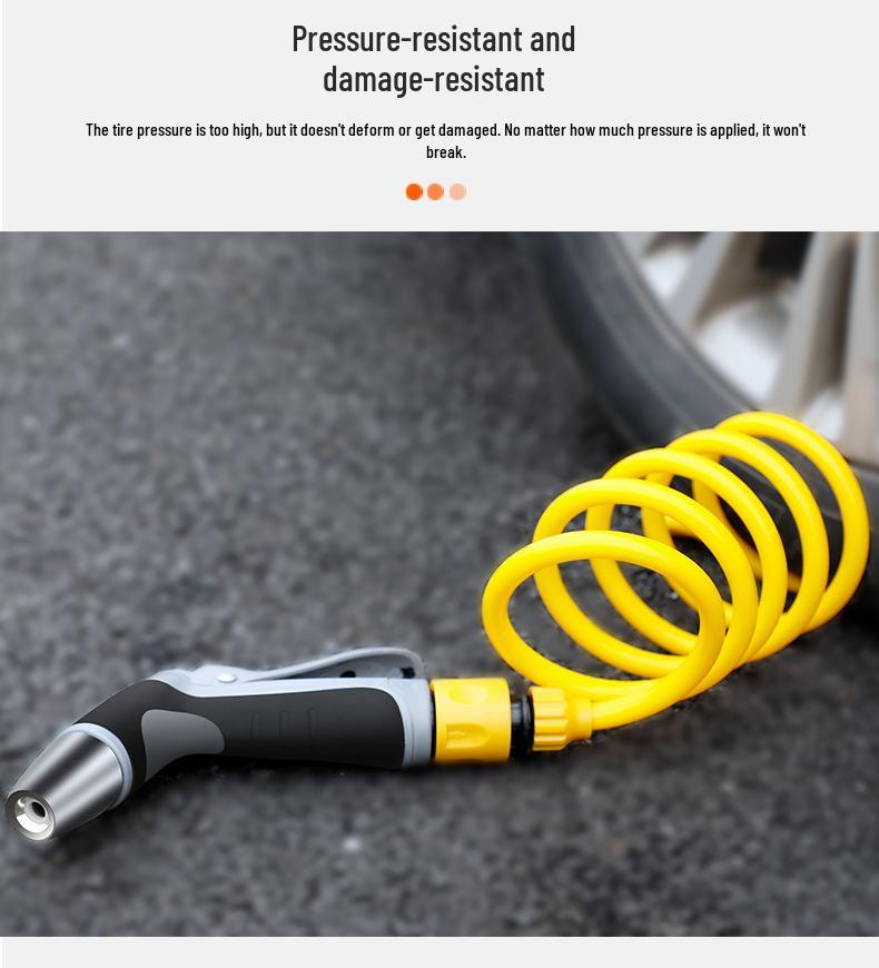 High-Pressure Car Wash Water Gun with Soft Hose and Spray Nozzle