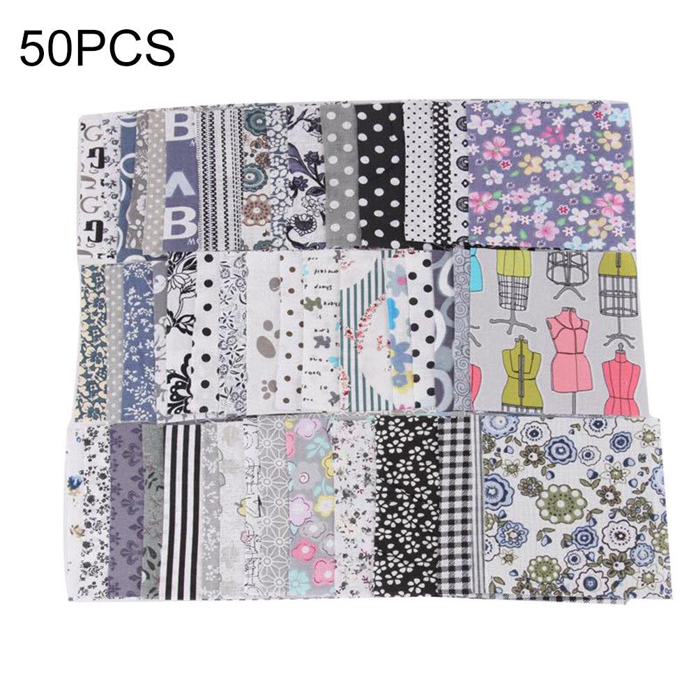 Белый медведь 30/50 шт. 10 см x 10 см цветочный принт DIY Лоскутная ткань Швейный материал для квилтинга