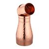 Copper Designer Copper Water Bottle | Pitchers | Water Jug | Bedroom Jar | Bedside Bottle Carafes with Tumbler/Glass with Lid 1250 ML (Hammered)