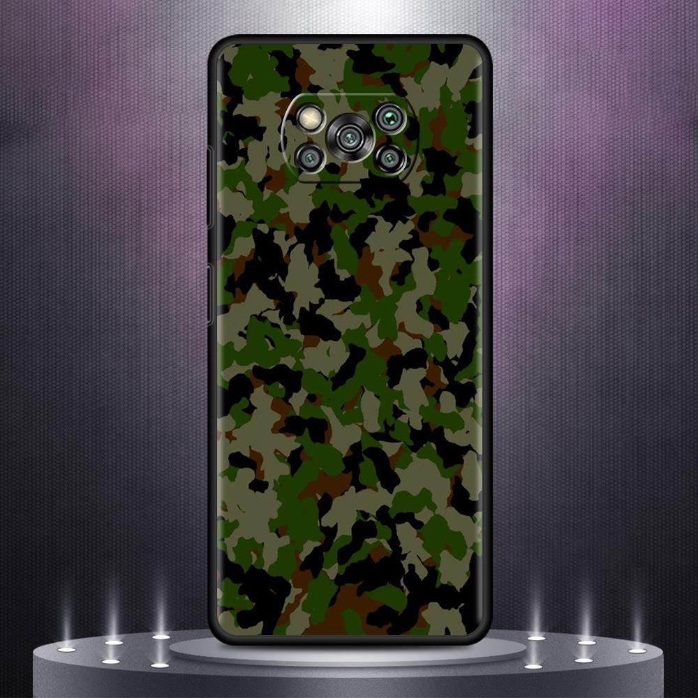 Чехол для телефона Xiaomi Mi Poco X3 NFC 10T Pro 11T 11 Lite Note 10 M3 9T F3 CC9 Мягкий чехол A2 F1 Shell Army Military Camouflage