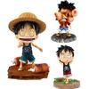 One Piece Zoro Luffy Sanji Anime Figure Nami Brook Chopper PVC Car Decoration Figures Ace RANKY Usopp Model for Kids Gift