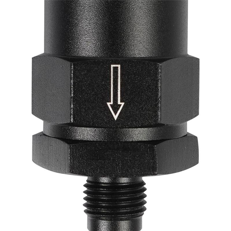 Universal Fuel Filter Replacement Part Car Fuel Pipe Connector AN6 30Mm Aluminium Inline Design