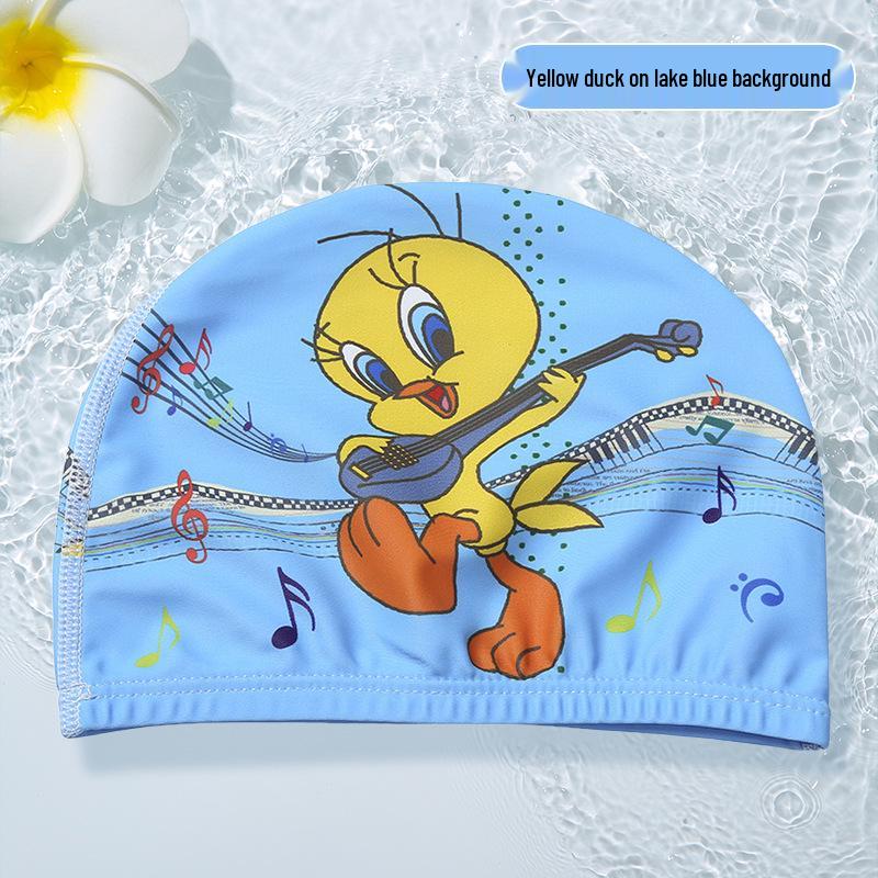 Children's Cartoon Ear-Protective Swim Cap - Cute, Comfy, and Secure for Boys and Girls