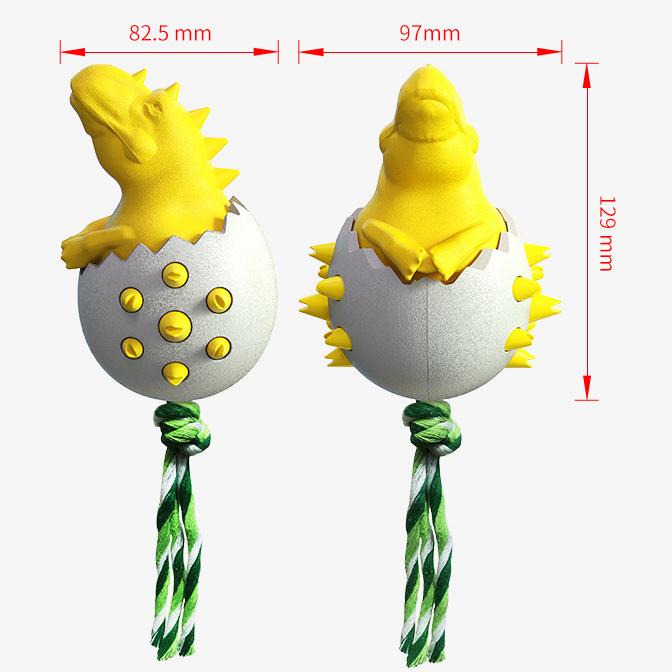 Игрушки для жевания собак в форме яйца динозавра, зубная щетка бульдога, игрушка-палочка, интерактивная с веревкой, игрушки для интеллекта домашних животных