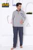 Женский стильный пижамный комплект больших размеров, серый мужской пижамный комплект в полоску большого размера 1191Uyb
