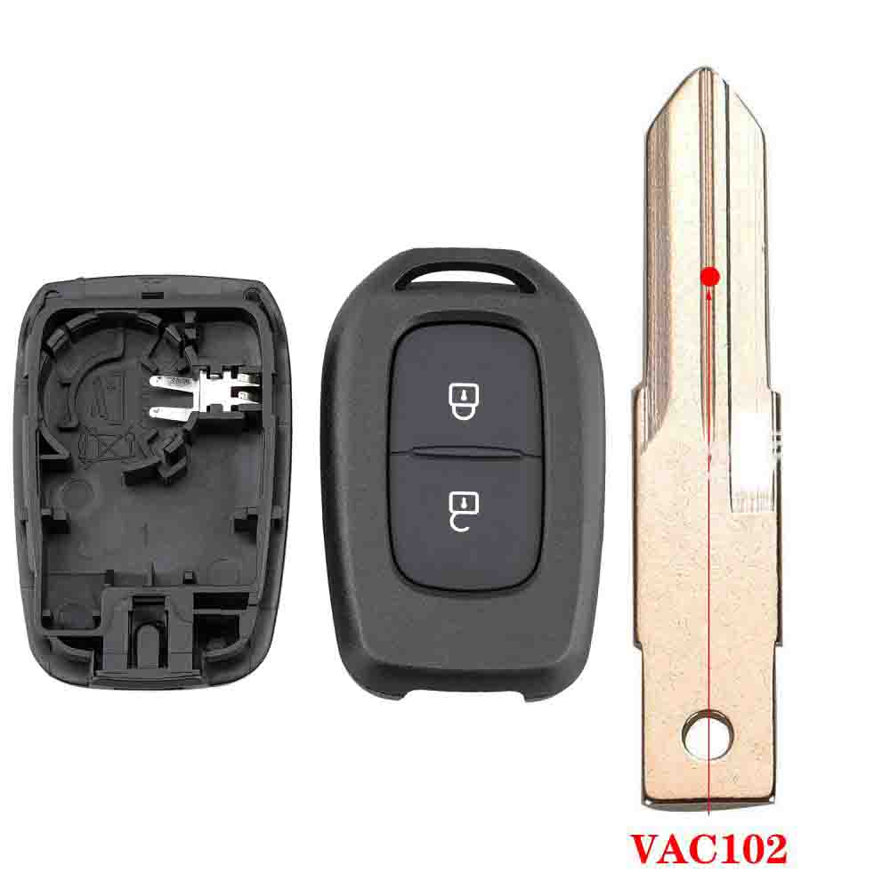 Корпус дистанционного ключа с 2 кнопками для Renault Sandero Dacia Logan Lodgy Dokker Duster 2016, чехол для автомобильного ключа Renault