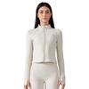 Womens Fleece-Lined Sport Jacket Long Sleeve Slim Fit Running Yoga Cycling Winter