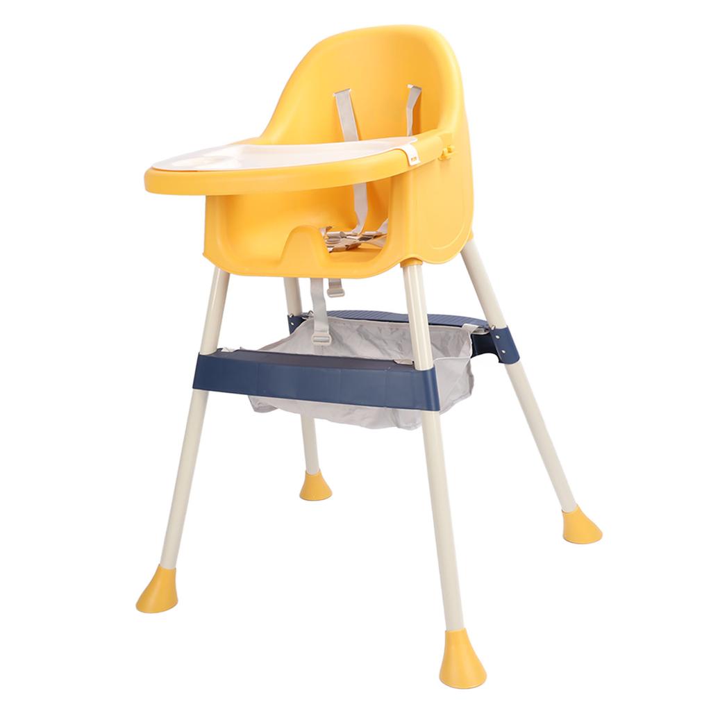 Baby High Chair Portable Convertible Adjustable Height Versatile Non Skid for Toddler Dinning