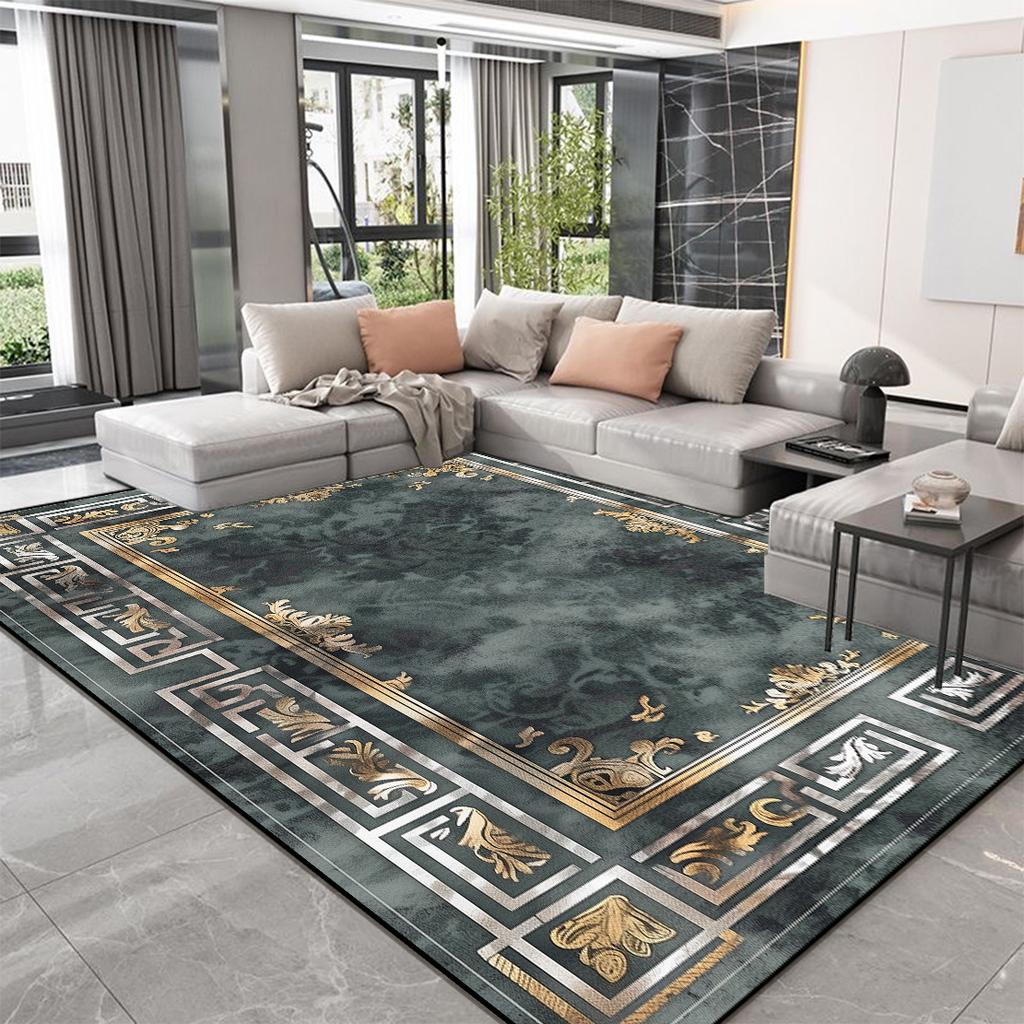 Nordic High-end Living Room Carpets Modern Luxury Decoration Home Bedroom Large Area Rugs Thickening Washable Non-slip Floor Mat