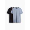 H M 3 Piece sliM FiT T sHirT seT ligHT Blue