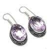 Pink Kunzite Gemstone Handmade 925 Sterling Silver Jewelry Earring 1.50