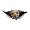 Border Terrier Car Stickers, Waterproof Pvc Animal Decals With 3D Effect, Block Scratches and Increase Fun Auto Parts