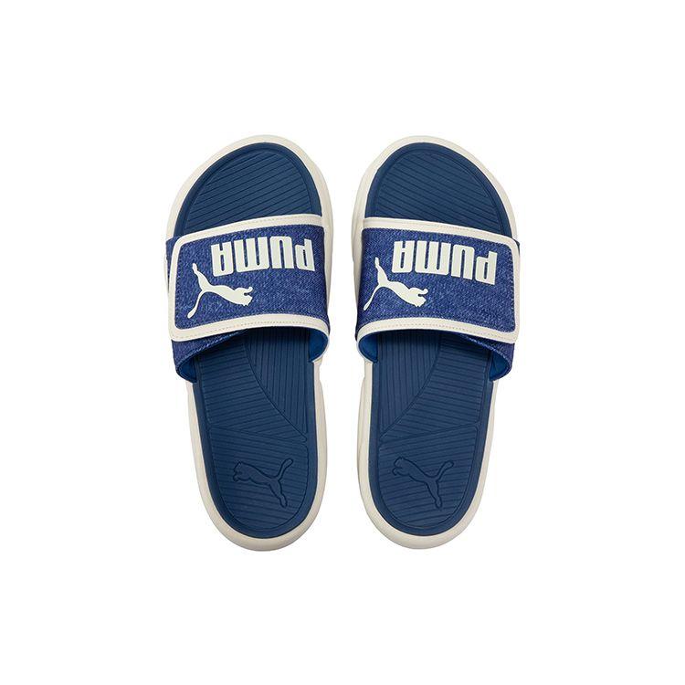 Puma Royalcat Comfort Slides Denim Unisex Sneakers Cream Whisper-White Limoges 389154-01