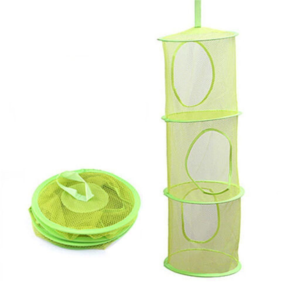 Net 3 Shelf Door Holder Storage Basket Hanging Bag Toy Storage Organizer Closet Hanger