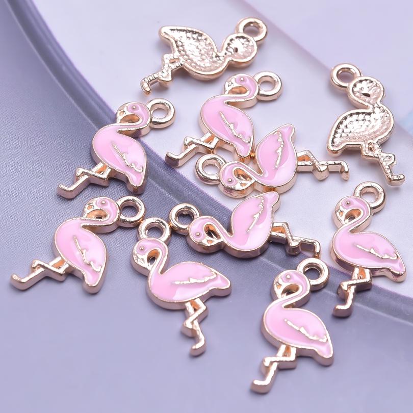 Pink Love Girl Accessories Enamel Bulk Charms For Jewelry Making Supplies Moon/Flower/Butterfly Pendants Charm DIY Earring Craft