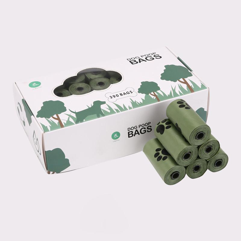 Biodegradable Pet Waste Bags Thickened Portable Printed Dog Poop Bags Eco-friendly Outdoor Pet Poop Pickup Bags with Organizer