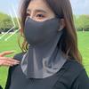 Unisex Uv Protection Outdoor Neck Wrap Cover Sports Sun Proof Bib Ice Silk Mask Face Cover Neck Wrap Cover Sunscreen Face Scarf
