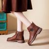 Women's Winter Velvet-Lined Non-Slip Leather Boots