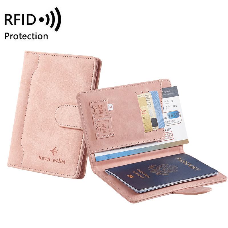 RFID Обложка для паспорта Чехол Обложка для паспорта Многофункциональный кошелек для паспорта ID Держатель кредитной карты Дорожный кошелек Дорожные аксессуары