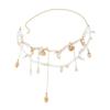 SHIXIN Bohemia Imitate Pearl Scallop Conch Pendant Tassel Waist Chain Women Fashion Charms Sexy Bikini Belly Chain Body Jewelry