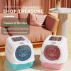 "Extra Small Oversized Semi-Enclosed Cat Litter Box - Odor-Proof & Anti-Sand"