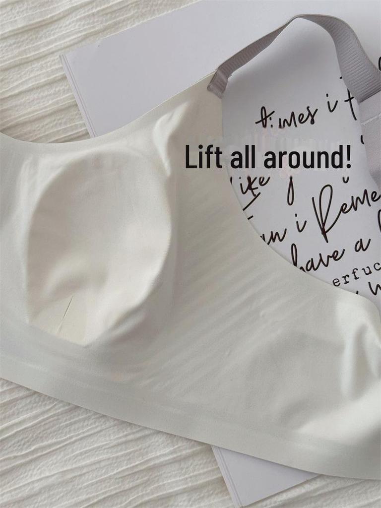 Comfortable, Ultra-thin Seamless Bra for Women with Large, Small, or Side Breasts; Anti-sagging, Large Size, No Underwire.