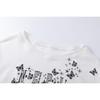 Beast Street Women's Trendy Butterfly Print Hoodie Casual Short Jacket 2001